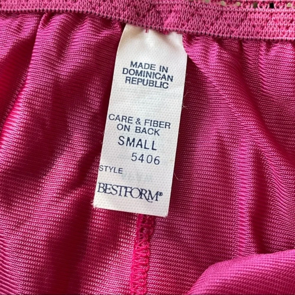 vintage granny panties NWT pink nylon lace S